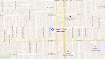Map for 218 W 15th St - Houston, TX