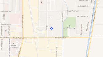 Map for Sanger Crossing Apartments - Sanger, CA