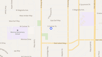 Map for Cortner Square Apartments - Hanford, CA