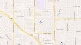 Map for Villa Plumosa Apartments - Yorba Linda, CA