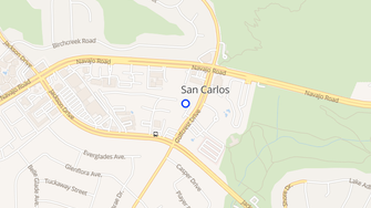 Map for Lakeshore Villa Apartments - San Diego, CA