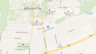 Map for Oakwood Apartments - Jefferson City, TN