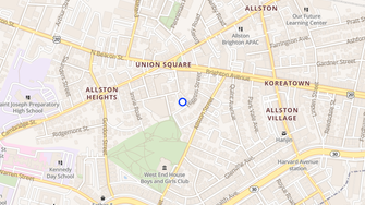 Map for Armington Street Apartments - Allston, MA