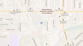 Map for Enterprise Mobile Home Park - Redding, CA