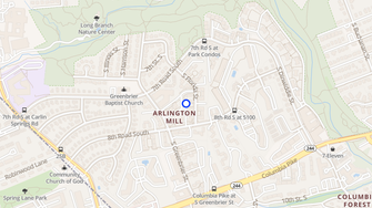 Map for Monterey Apartments - Arlington, VA