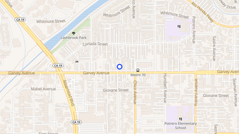 Map for Garvey Trailer Park - South El Monte, CA