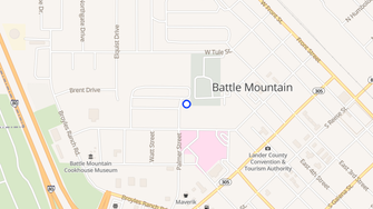 Map for Clark RV Park - Battle Mountain, NV