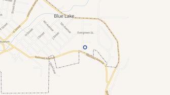 Map for Willows Mobile Home Park - Blue Lake, CA