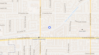 Map for Glenair Mobile Home Park - Glendora, CA