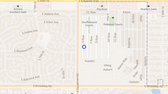 Map for Agave Village - Mesa, AZ