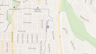 Map for Acacia Mobile Home Park - Morgan Hill, CA