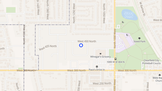 Map for Sundown Mobile Home Park - Clearfield, UT