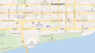 Map for 400 River - Davenport, IA