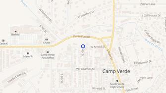 Map for Arnold Terrace Apartments - Camp Verde, AZ