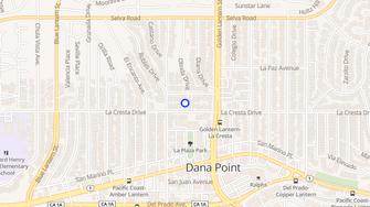 Map for La Plaza Apartments - Dana Point, CA