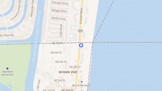 Map for Emerald Seas Ocean Front Motel - Deerfield Beach, FL