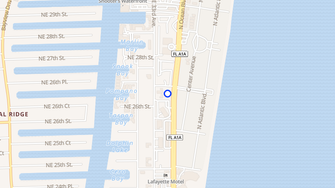 Map for Hurricane Motel & Apartments - Fort Lauderdale, FL
