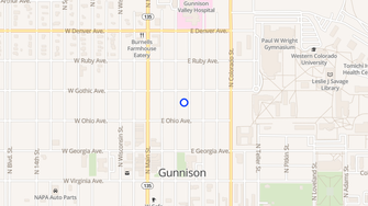 Map for Four Seasons Apartments - Gunnison, CO
